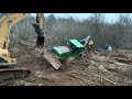 Stuck Skidder in the Swamp! Creek Deere Logging Accident Disaster Trackhoe Excavator Rescue