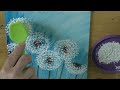 Blumen Malen Acryl Pusteblume Echtzeit Anfänger - Dandelion Acrylic Painting Real Time Beginners