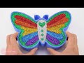 Satisfying Video | How To Make Rainbow Fish Bathtub With Glitter Slime Cutting ASMR | By Yo Yo