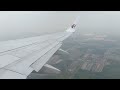 Malaysia Airlines B737-8H6 wing view takeoff.