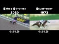 Secretariat vs Swiss Skydiver - Preakness Stakes (Side-By-Side Comparison)