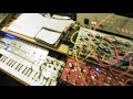 Behringer Neutron, Model D, Pittsburgh Modular SV1, Monologue and Volcas