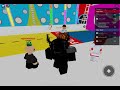 Playing Roblox  hole in the wall!