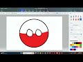 Drawing Polandball in 2 ways