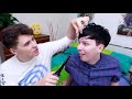 Dan & Phil playing with each other's hair for 2 minutes