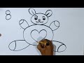 Number drawing for D.el.Ed.|| How to draw pictures using english number 1 to 10.