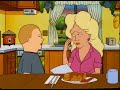 Bobby Hill serves Nancy Gribble a subpoena over dinner King of the Hill