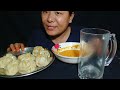 HOME MADE CHICKEN BIG MOMO WITH SPICY CHUTNEY EATING II NEPALI MUKBANG II Eating Show