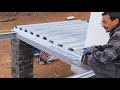 Installing Composite Steel Deck Pan for Elevated Concrete Slabs