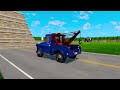 TRANSPORTING PIXAR CARS & FRUITS WITH COLORED & JOHN DEERE vs CLAAS vs TRACTORS - BeamNG.drive #983