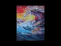 Sunset Wave Paint By Numbers (PBN)