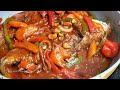 Easy Jamaican Brown Stew Fish with Red Snapper.
