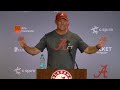 Kalen DeBoer Press Conference after Alabama's first scrimmage | Jalen Milroe shines