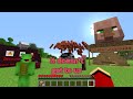 Mikey and JJ vs Villagers UNDEGROUND BASE in Minecraft ! - Maizen