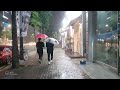 Oh Yes! Heavy Rain Walk. Relaxing Sound for Sleep Study Meditation. White Noise ASMR.