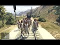 100 Clones Getting Hit by Train in Rockstar Games 2001 - 2024