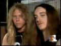 Cliff Burton talks about Dave Mustaine (Radio Interviews)