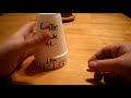 AWESOME and SIMPLE Coffee Timer Hack from Two Styrofoam cups