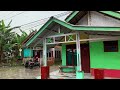 Walk in Heavy Rain and Thunderstorms in Rural Indonesia | ASMR, Nature Sounds for Sleep