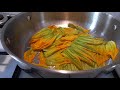 How to Clean and Cook Pumpkin Flowers/ طريقة تنظيف و طبخ زهور اليقطين