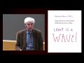 Lecture by Douglas Hofstadter: Albert Einstein on Light; Light on Albert Einstein