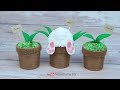 Cute Spring Decor for Your Home 🌱 Easy craft from yarn and cardboard sleeve ❤ DIY NataliDoma