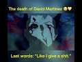 The last words of Rebecca & David…