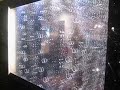 Custom bubble wall with fiber optic marble