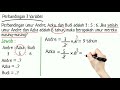 Cara Menghitung Perbandingan 3 Variabel (Perbandingan 3 Unsur)