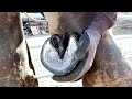 Trimming Massive Mule  - ASMR - What Farriers See - Trimming Mule Hoof - Oddly Satisfying