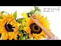 Sunflowers in Watercolor! 돈을부르는그림 - 해바라기그리기/수채화 손그림[E.Z healingArt]