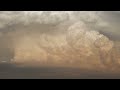 Severe Thunderstorms Developing Along the Dryline - Time-lapse Video