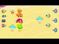 Merge Fish vs Plants Battle - Level Up Tank And Fish Max Level Gameplay