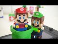 Lego Mario enters the Nintendo Switch game. Can Mario defeat Bowser with Luigi's help?