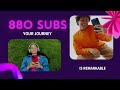 every subscriber goal from 50 to 1,100