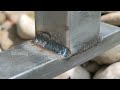 few know the secret trick of welding galvanized square pipes | arc welding
