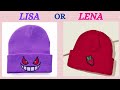 Lisa or Lena 💖💜 #lisa #lena #lisaorlena #lisaandlena #viral #trending
