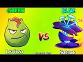 All Plants GREEN vs BLUE - Who Will Win? - PvZ 2 Team Plant vs Team Plant