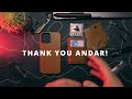 ANDAR LEATHER WALLET AND PHONE CASE UNBOXING