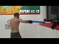 24-Minute Boxing Solo Workout with pool noodle