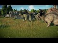 NEW! SPINOCERATOPS VS STEGOCERATOPS | Jurassic World Evolution 2