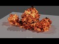 Tests d'explosions dans Blender