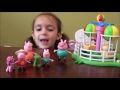 Peppa Pig in Amusement Park Story with Princess Sofia Royal Family and Dinosaurs