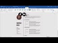 Clean CV Template Design in Microsoft Word +Docx file