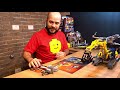 Montando uma escavadeira de LEGO e depois colocando um motor nela! Technic 42006 Speed buid e review