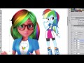 MIRACULOUS  Ladybug and MLP Equestria girls  Speed Drawing TRANSFORMATION