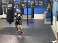 Billy White/Mike Tyson’s trainer/peekaboo boxing,Training BUFF  DFB in peekaboo style on BAG in fL