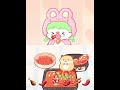 {🍗🌶️🍄🌶️🥓🌶️} lulu eats only spicy food 🌶️?? #tanghulumaster #asmr #spicy #cute