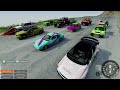 Breaking Cars with RANDOM PARTS Downhill Races in BeamNG Drive Mods!