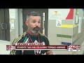 Students take shelter during tornado warning